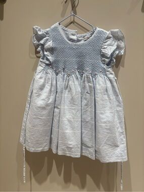 Fleurisse Classic Light Blue Smocked girls Dress sz 3